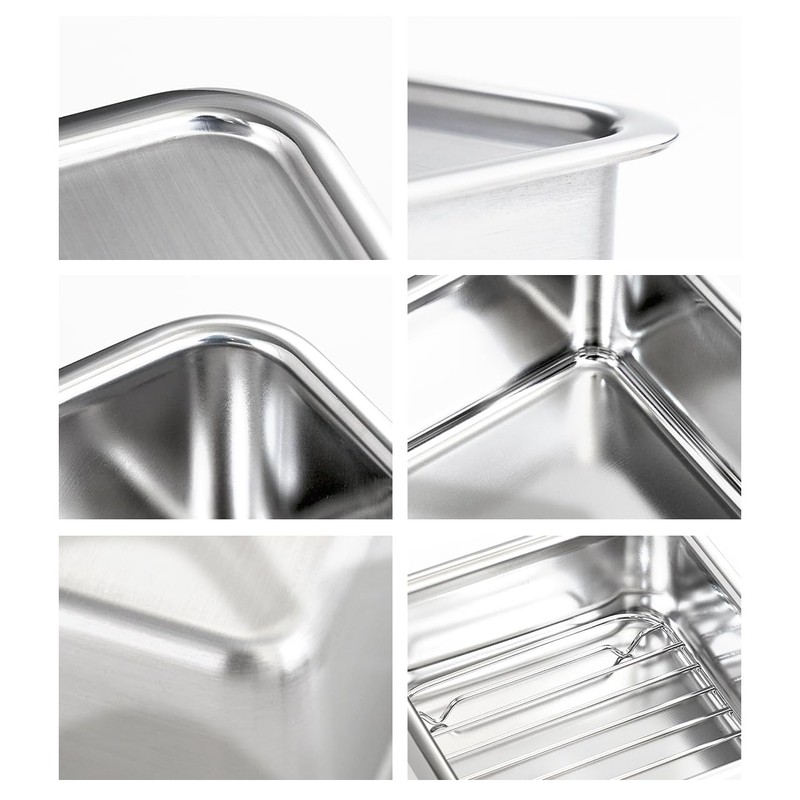 EVERSTEN CuBE Medium 2PCS Set 1000ml 650ml Stainless Steel Food