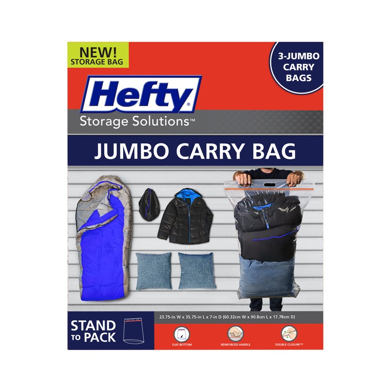 Hefty Carry Bags 3 Jumbo