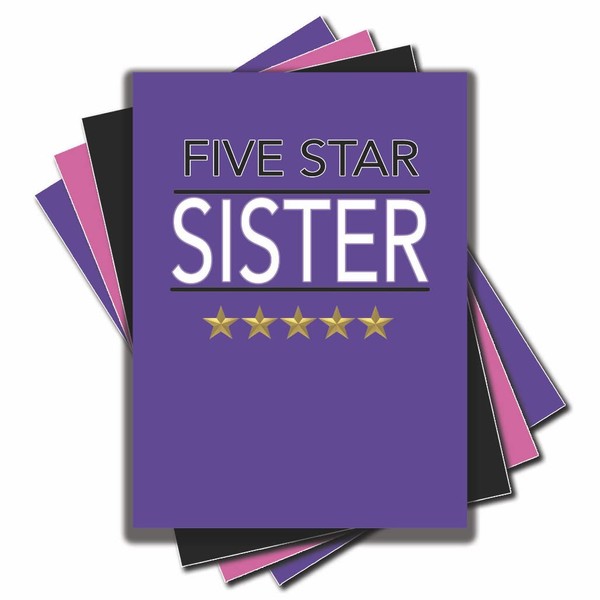 Jesting Jackass Funny Card For Sister Five Star Sister Birthday Card For Sibling Best Sister Ever Card Greeting Cards Sister Card 5 Stars Love You Sis C968
