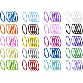 Keychains or Key Rings, 1 1/5" Loose Leaf Binder Rings for Key Chains, Card Rings, Clip Rings for Book Rings, School, Home or Office (100Pack)