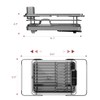 Sakugi Dish Drying Rack in Sink- Expandable Dish Rack Used