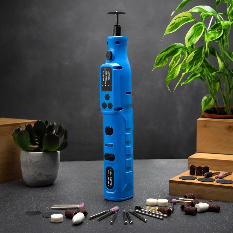 NEIKO 10581A Cordless Rotary Tool Kit, 46 Piece 3.6V Electric