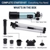 Telescope for Beginners, 90X Portable Astronomical Refractor with 15" Tabletop