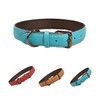 Vilichi Genuine Leather Dog Collar for Medium Dogs, Heavy Duty