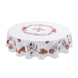 Laural Home Seafood Shack 70" Round Tablecloth