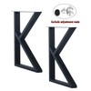 MBQQ 2 Pcs Furniture Legs Rustic Decory K Shape Table