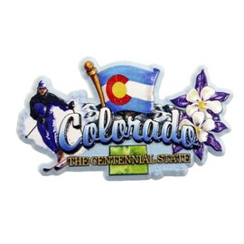 Colorado State Elements Fridge Collectible Souvenir Magnet