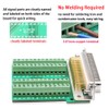 ANMBEST DB50 Solderless Connector, Female D-SUB Header to 50-pin Port