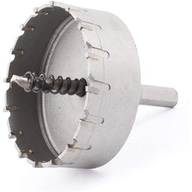 XMHF 3"/75mm Cutting Dia Tungsten Carbide Hole Saw Heavy Duty Thick Metal Sheet Wood Steel Cutter Drill Bits