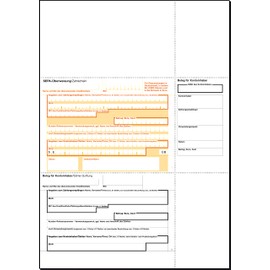 Sigel SIGEL ZV570 SEPA-Überweisungen, A4, 100 Blatt, Überweisungsträger / Zahlschein, mit gratis Beschriftungsvorlage