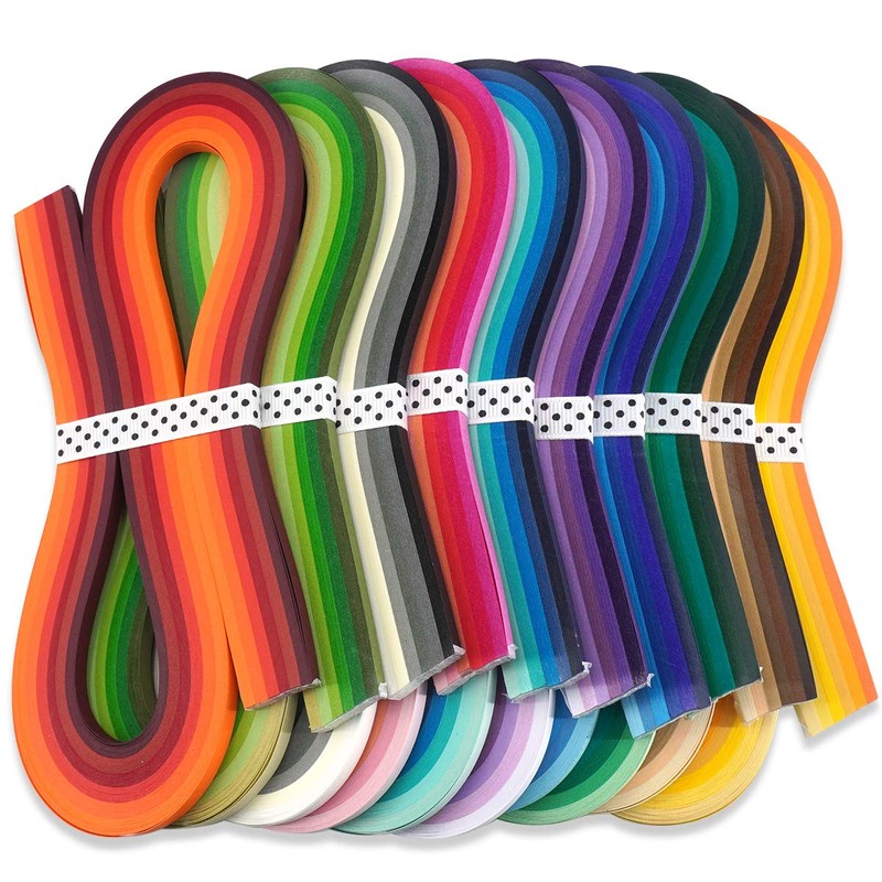 JUYA Quilling Kits with 1200 Sheets of Paper, 60 Types
