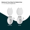 R&T Toilet Seat Round B1099, Heavy-Duty up to 440 lbs,