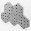 Hexagon Pegboard Tiles, 4.5"x4" each, 5-Pack, Normal-Sized Holes, Make Custom