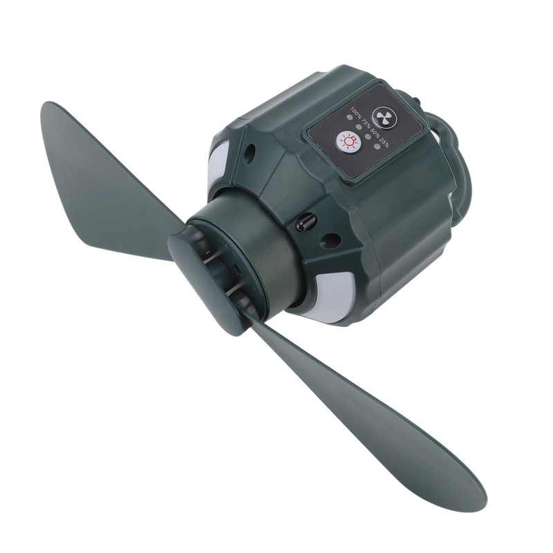Portable Camping Fan LED 3 Speed Timing 10400mAh Waterproof USB