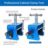 SIIIXS 4-Pack Blue Cabinet Clamps,Face Frame Clamps for Installing Cabinets