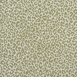 A591 Light Green Leopard Woven Textured Upholstery Fabric by The Yard