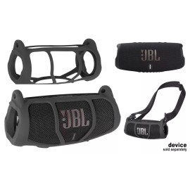 getgear Silicone Cover  for JBL Charge 5 - Portable Bluetooth Speaker - Black