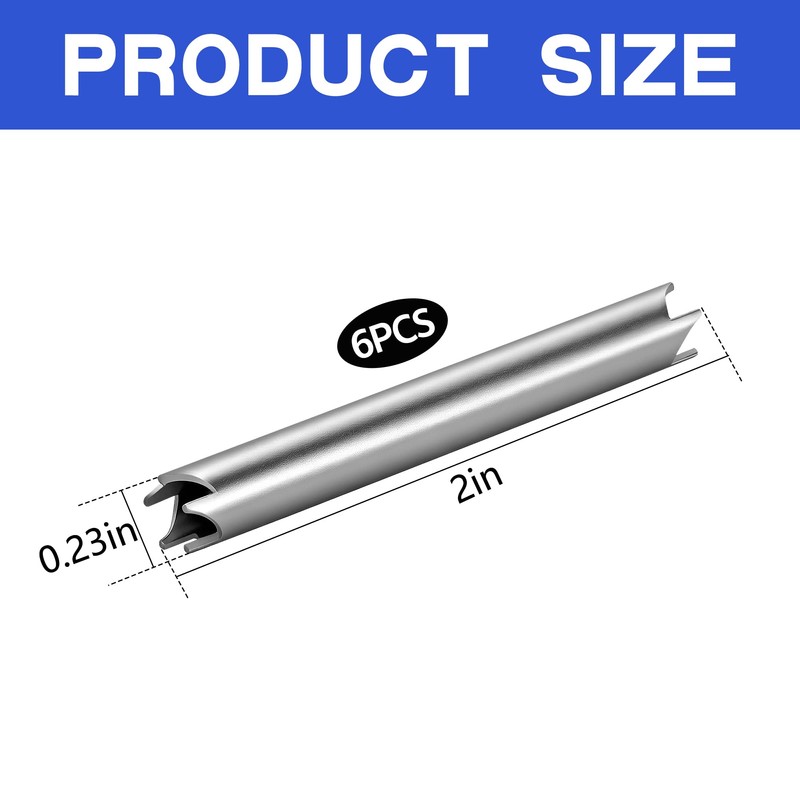 RUBII 6 Pcs Single Screw Extractor, 1/4 Inch Broken Screw