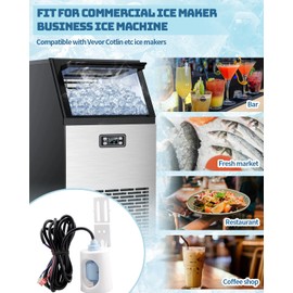 Upgrade 2 in 1 Ice Maker Water Float Switch Fit for Most Commercial Ice Machines, Fit for Vevor Cotlin Etc Ice Makers, with Temperature Sensor Built-in
