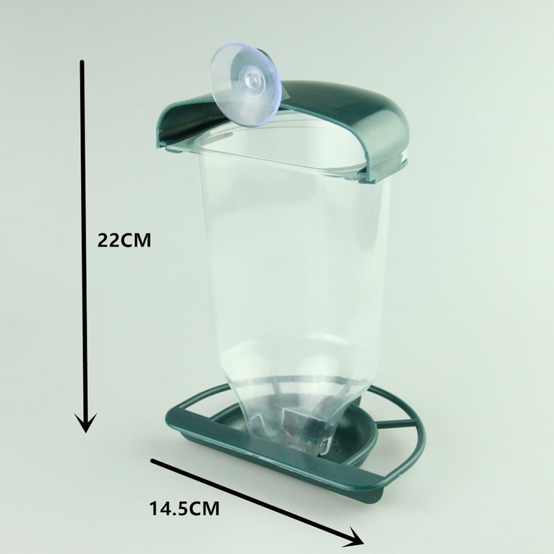 AIMALL Transparent Plastic Automatic Bird Feeder – Creative Hanging Feeder