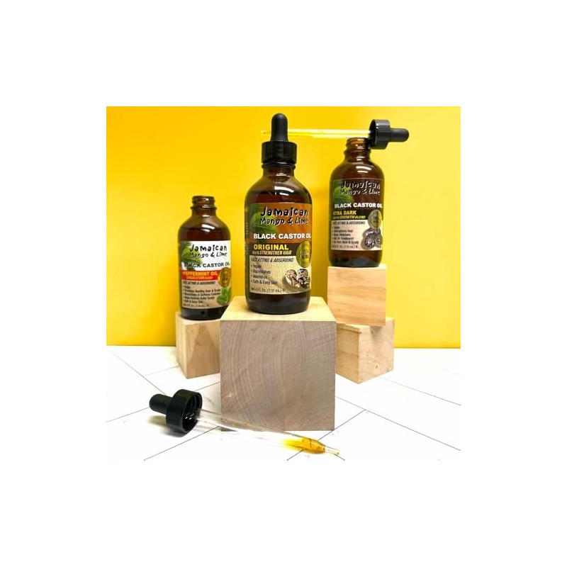 Peppermint Black Castor Oil by Jamaican Mango