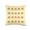 Corgi Butt Multiple Corgi Dog Butts Throw Pillow