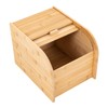 KONKENIE 10kg/22lbs Bamboo Rice Storage Container Wooden Cereal Grain Soybean
