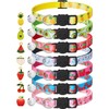 PUKAKO Cat Collars, Cat Collars, Set of 7, Includes Bells,