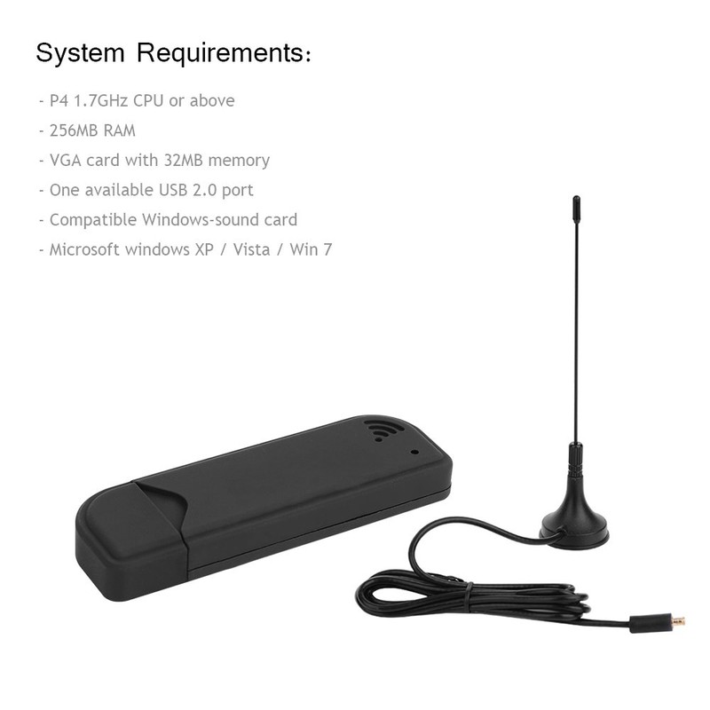 Zunate -TV-USB Tuner/Receiver, USB 2.0 TV Receiver ISDB-T Digital TV