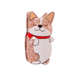 Women Corgi Hair Clip, Made of Acetate Fiber, Featuring a Corgi Design,a Cute Pet Accessory, Gift for Dog Lovers, and Ideal Christmas (Corgi)
