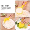 DOITOOL Round Rice Paddle Non Stick: 4pcs Rice Spoon Sushi