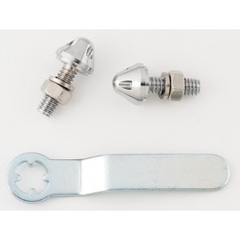 Bell 45915-8 Chrome Anti-Theft License Plate Fasteners 2 Count2