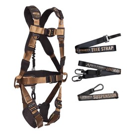 Malta Hunting Safety Hunter's Elite TrueTimber Harness with Tree Strap, Lineman's Climbing Strap, and Deer Drag Suspension Relief, Kanati Camo, XX-Large
