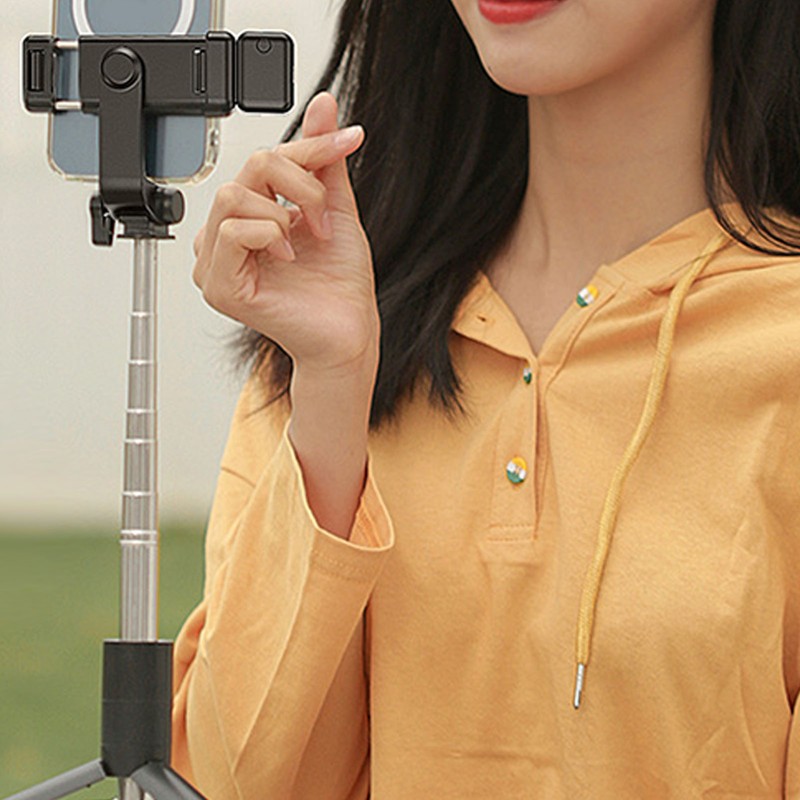 Selfie Stick Tripod Stainless Steel Multifunctional Detachable Compact Lightweight Selfie