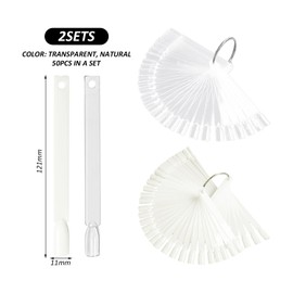 100 Pieces Nail Art Practice Colour Board, Artistic Design Design, DIY Craft Nail Display, Creative Colour Test Tool for Beginners