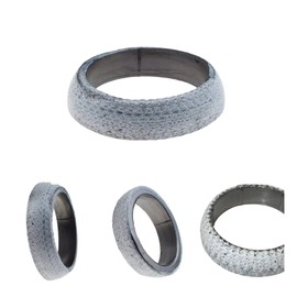 2PCS Exhaust Manifold Gasket, 2.5 Inch 3 Inch Exhaust Flange Seal Muffler Ring,Prevent Leaking Between Exhaust Manifold and Exhaust Pipe,Universal Replacement Donut Gasket (2.25 Inch)