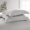 Hafaa Single Duvet Cover Set Hotel Quality Stripes Satin Bedding