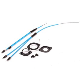 Jet BMX Rotor Gyro Brake Detangler kit Set (Upper + Lower Cables) - Blue and Black