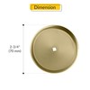 BRIXWELL Closet Back Plate Metal Material, Polished Brass Finish, 2-3/4"