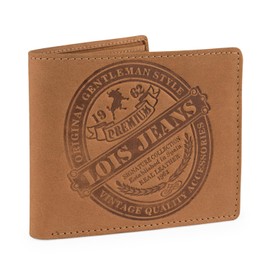 Lois - Men's Leather Wallet - Men's Leather Wallets with RFID Protection - Men's Small Wallet - Men's Leather Wallet - Men's Wallet, brown, Classic