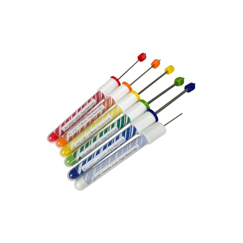 Set of 5 Adjustable Length Paper Bead Rollers by Just