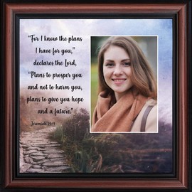 Crossroads Home Décor Jeremiah 29:11 "For I Know the Plans I Have For You Christian Art Gifts, Religious Wall Decor, Pastor or Graduation Gift, Bible Scripture Wall Art, 6443W