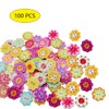 Vasemele Colourful Buttons Pack of 100 Buttons for Crafts Handmade