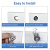NHDSUO Cam Lock with Triangle Socket Key,Triangular Keyhole Cabinet Lock,Keyed