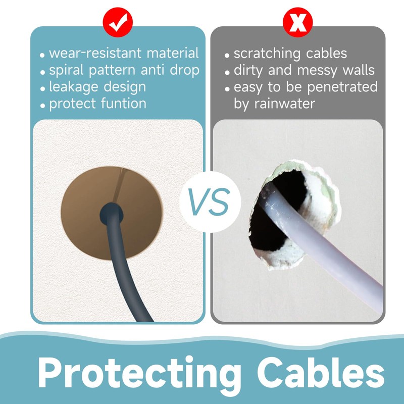MYZHRE Starlink Cable Routing Kit,Starlink Cable Installation Kit,Starlink Mounting Accessories,2*