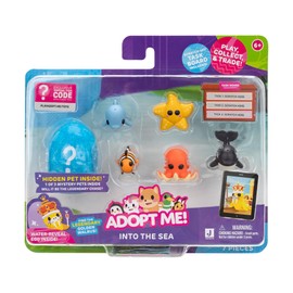 Adopt Me! Pets Multipack Into the Sea - Hidden Pet - Top Online Game - Exclusive Virtual Item Code Included - Fun Collectible Toys for Kids Featuring Your Favourite Pets, Ages 6+