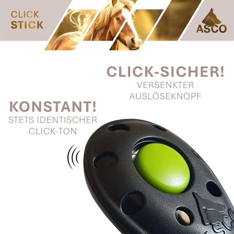 ASCO ClickStick ASCO-04TCS Target Stick with Removable Premium Clicker, Telescopic
