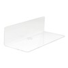 2Pcs Clear Floating Shelf Acrylic Fine Surface Delicate Modern Transparent
