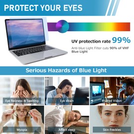 LAMA Anti Blue Light Filter for 13.3 Inch Laptop, Blue Light Blocking Screen Protector, Anti Blue Screen Protector, Anti UV/Anti-Glare/Eye Protection, Universal Screen Filter 16:9 (294 x 166 mm)