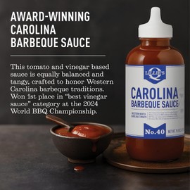 Lillie's Q - Carolina Barbeque Sauce, Gluten-Free, Non-GMO, No Preservatives, Gourmet Vinegar BBQ Flavor (15.5 oz, 2-pack)